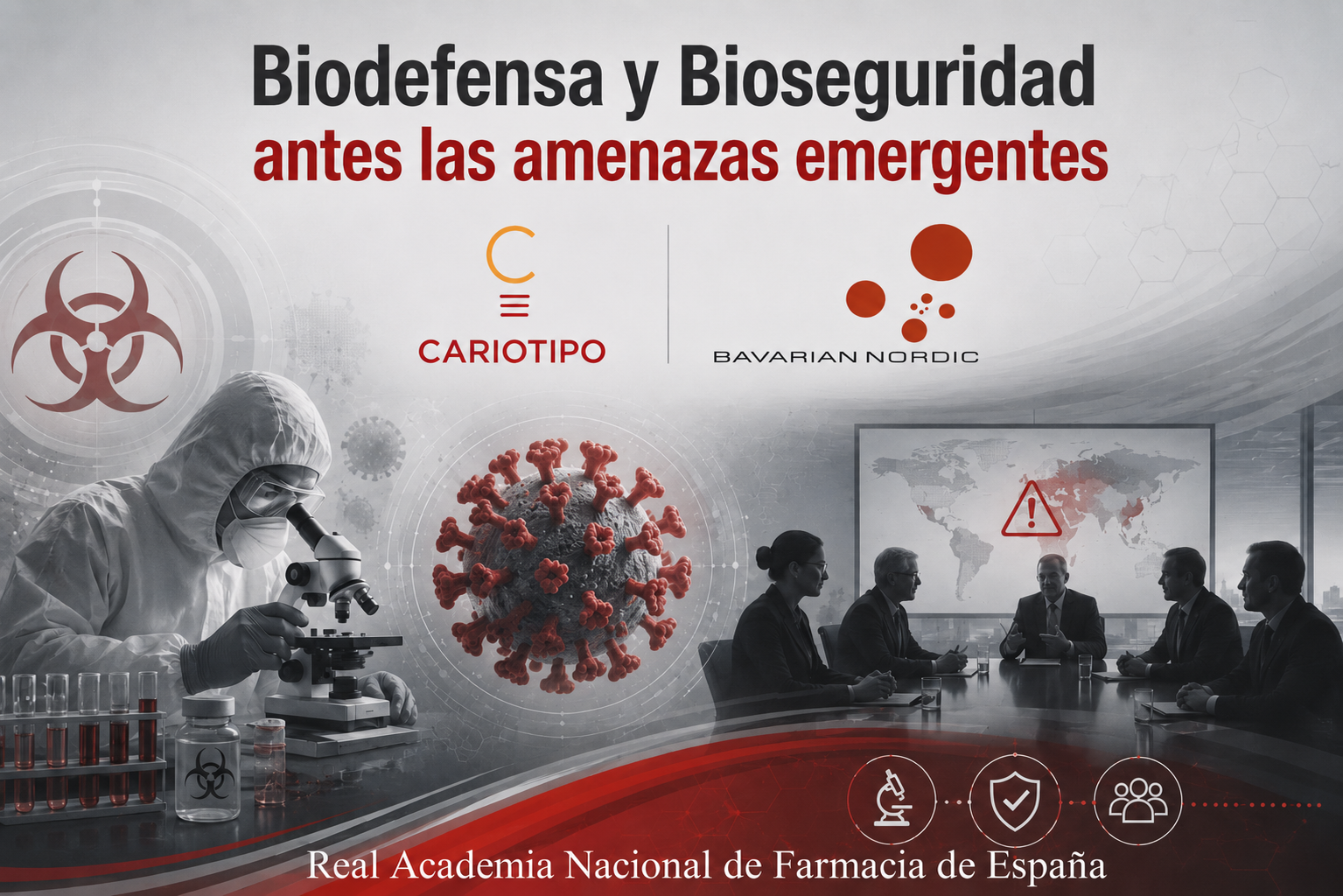 La Real Academia Nacional de Farmacia reúne a expertos en biodefensa y bioseguridad ante las amenazas biológicas emergentes